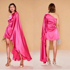 Cult Gaia Malia Dress in Sangria Air Satin size XS